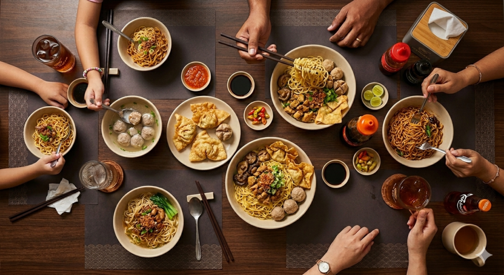 Makan bersama keluarga